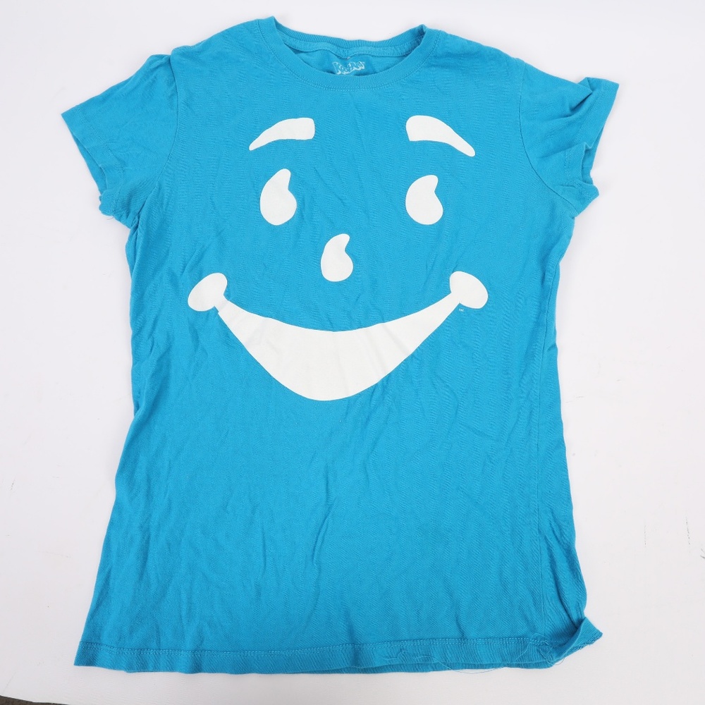 Kool Aid Blue Womens Tshirt Print Tee Medium